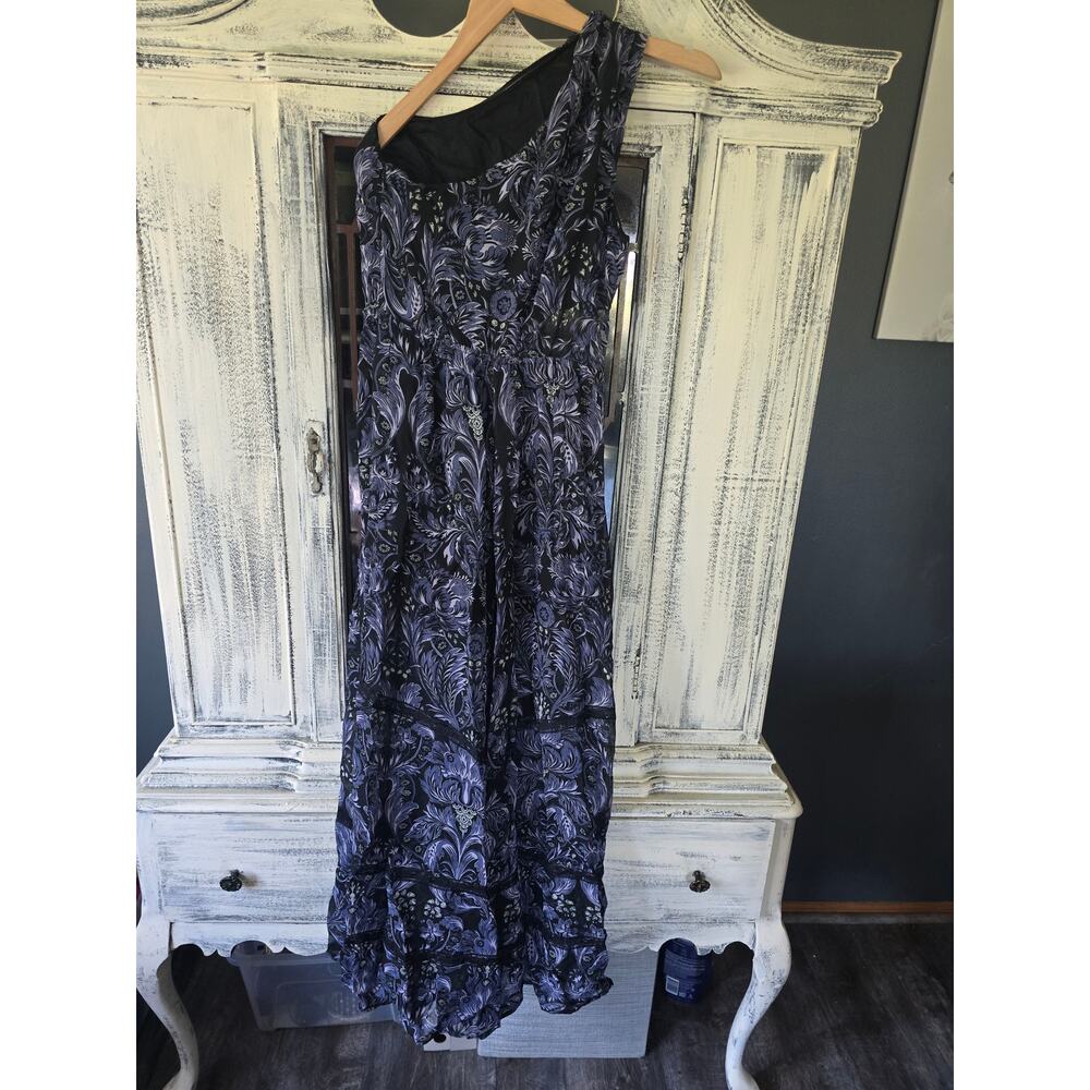 New Anthropologie One-Shoulder Printed Jumpsuit - XS - Picture 2 of 2
